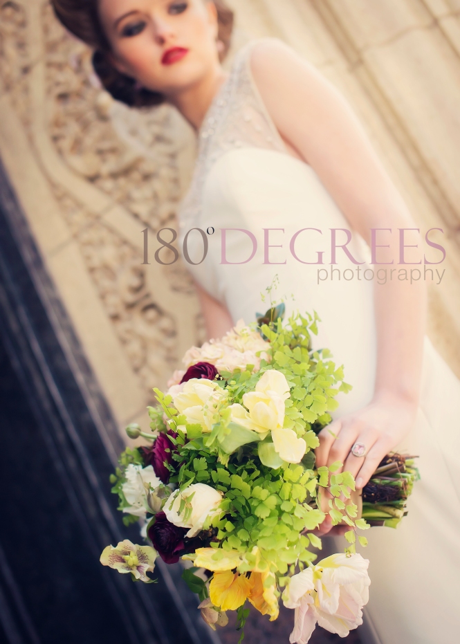 180 degrees photography 1940's Hollywood Glam Styled Wedding Shoot Downtown Denver